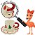 Caneca Natalina Xicara e Pires 9cm C/1UN MP1500 - Imagem 3
