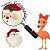Petisqueira Noel Branca/Vermelha 21cm MP1690 - Imagem 3