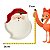 Petisqueira Noel Branca/Vermelha 21cm MP1690 - Imagem 4