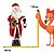 Papai Noel Decorativo C/ Urso Som/Movimento 110cm 1083830 - Imagem 4
