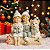 Boneco Natalino Crianças e Cachorro Festiva 11cm 1089425 - Imagem 2