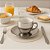 Xícara De Café 90ml Prata C/Pires E Suporte Porcelana CJ6 18059 - Imagem 2