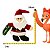 Mini Pelucia Papai Noel 12cm 1007327 1Un Cromus - Imagem 3