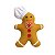 Mini Pelucia Gingerbread Cozinheiro 15cm 1055976 1Un Cromus - Imagem 1