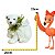 Boneco Natalino Urso Com Filhote Branco 22cm C/1unid BC3364 - Imagem 3