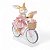Coelho De Pascoa Flower  passeio De Bike 36x33x12cm Resina  1Unid 1099904 - Imagem 1
