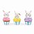 Coelho de Pascoa Pastries C/Cupcake 3 peneiras 1065111 1Unid - Imagem 1