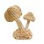 Cogumelo Decorativo Rustic Marrom 20cm 1067077 1Un - Imagem 1