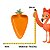Petisqueira de Pascoa Carrot Cenoura C/1Und 21cm 1096566 - Imagem 3