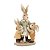 Coelho Da Páscoa Breeze Resina Família Baraço 1099026 17x9x6cm - Imagem 1