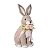 Coelho de Pascoa Belle Lapin Rustico 32x14x16,5cm C/1Unid 1094872 - Imagem 1