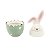 Coelho Da Pascoa Pote Rainbow  Verde 20x11cm 1Un 1094538 - Imagem 3