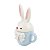 Coelho De Pascoa Caneca Cerâmica Sweet Azul 20cm 1Un 1094584 - Imagem 3