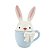 Coelho De Pascoa Caneca Cerâmica Sweet Azul 20cm 1Un 1094584 - Imagem 1