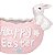 Coelho Da Pascoa Pote Sweet Rosa  24,5x13,5cm 1Un 1099320 - Imagem 3