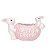 Coelho Da Pascoa Pote Sweet Rosa  24,5x13,5cm 1Un 1099320 - Imagem 1