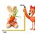 Pingente Pelucia De Páscoa Mini Coelho Laranja Menino 12cm - Imagem 3