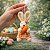 Pingente Pelucia De Páscoa Mini Coelho Laranja Menina 12cm - Imagem 4