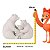 Escultura Familia Urso Em Poliresina 22965 19x22,5x11cm Mart - Imagem 3