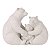 Escultura Familia Urso Em Poliresina 22965 19x22,5x11cm Mart - Imagem 1