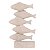 Escultura Peixes Em Poliresina 22821 33x18,5x6cm Mart - Imagem 1