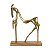 Escultura Cavalo Em Metal 22216 35,5x26,5x10cm Mart - Imagem 1
