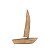 Escultura Barco Em Poliresina 22814 25,5x18,5x8cm Mart - Imagem 1