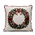 Almofada Natalina Holiday Bows Guirlanda 43cm 445640 - Imagem 1
