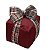 Almofada Natalina Exuberancia Presente Vermelho 17x20cm 445616 - Imagem 1