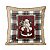Almofada Natalina Exuberancia Xadrez Papai Noel 50cm 445595 - Imagem 1