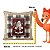 Almofada Natalina Exuberancia Xadrez Papai Noel 50cm 445595 - Imagem 4