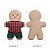 Almofada Natalina Biscoito Ginger ben Inverno 53X37cm 445593 - Imagem 5
