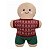 Almofada Natalina Biscoito Ginger ben Inverno 53X37cm 445593 - Imagem 1