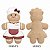 Almofada Natalina Biscoito Ginger Bella Chef Bella 59x39,6cm 445592 - Imagem 5