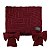 Manta Tricô Tresse Holiday Bows Bordo 90x180cm 508015112 - Imagem 1