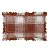 Almofada Baguete Franja Xadrex Laranja 35x55cm 472587 - Imagem 1