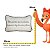 Almofada Baguete Frases Cinza 472578 35x55cm - Imagem 3