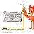 Almofada Baguete Frases Castor 472571 35x55cm - Imagem 3