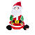 Boneco Natalino Papai Noel C/Movimento 18cm 1111088 - Imagem 1