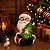 Papai Noel Resina C/Arvore De Led 19cm 3AAA C/1 UN 1053141 - Imagem 2
