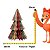 Arvore de Natal De Mesa De Papel C/ Glitter 16X25cm C/1UN 3118078 - Imagem 2