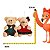 Mini Pelucia Casal Urso Natalino 11cm 1078634 C/1Un Cromus - Imagem 3