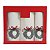 Toalha de Rosto Natalina Guirlanda Kit C/3 23x20cm 1097182 - Imagem 1