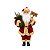 Boneco Natalino Papai Noel Decorativo 45x25cm 1UN 1096914G - Imagem 1