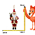 Boneco Natalino Papai Noel Decorativo 20x10cm 1UN 1096914P - Imagem 3