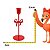 Castiçal Porta Vela De Laço Vermelho 21cm 1unid VE163 - Imagem 3