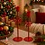 Castiçal Porta Vela De Laço Vermelho 21cm 1unid VE163 - Imagem 2