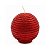 Vela Redonda Vermelha C/ Glitter C/Base 6cm C/1PC VE039 - Imagem 1