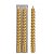 Vela Banquete Espiral Dourado C/ Glitter 25cm C/2PC DG4573 - Imagem 1