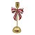 Castiçal Porta Vela De Laço Listrado  27cm 1unid DG4509 - Imagem 1